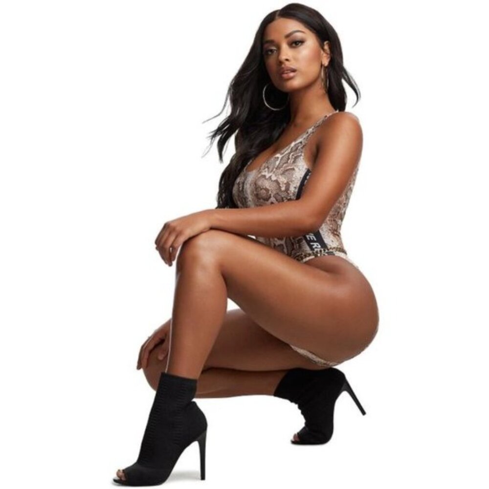 True Religion Python Bodysuit Brown - image 2